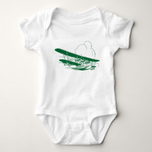 Vintage Flying Boat Baby Bodysuit