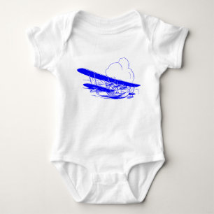 Vintage Flying Boat Baby Bodysuit