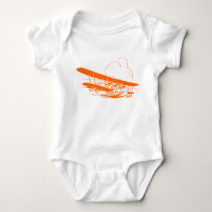 Vintage Flying Boat Baby Bodysuit