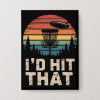 Vintage Flying Disc Golf I'd Hit That Funny Golfer