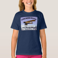 Vintage Flying Moose Aviation Sign