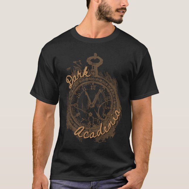 Vintage Fob Watch Dark Academia T-Shirt (Front)