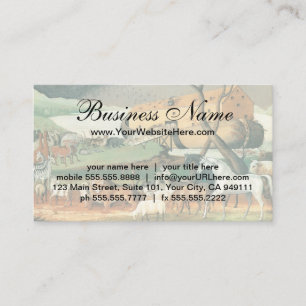 Vintage Folk Art, Noah's Ark by Edward Hicks Business Card
