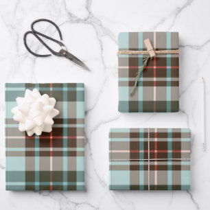 Vintage Folk Plaid: A Classic English Pattern Wrapping Paper Sheet