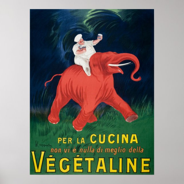 Vintage Food Advertisement Poster (Front)