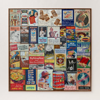 VINTAGE FOOD/COOKBOOK ADVERTISING THEME  JIGSAW PUZZLE