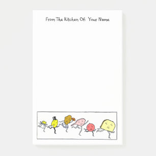 Vintage Food Custom Post it Notes