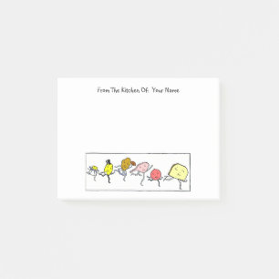 Vintage Food Custom Post it Notes