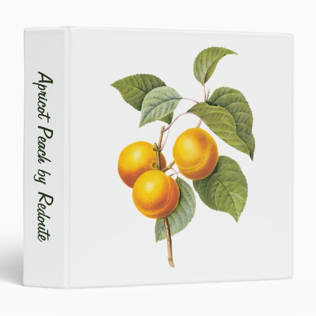 Vintage Food Fruit, Apricot Peach by Redoute Binder (Front/Spine)