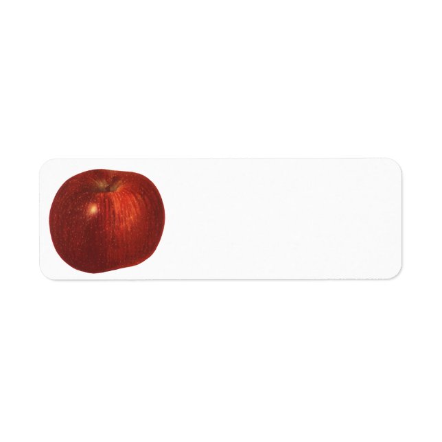 Vintage Food Fruit, Organic Red Delicious Apple (Front)