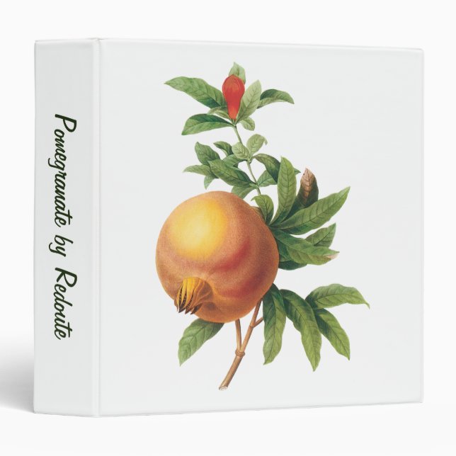 Vintage Food Fruit, Pomegranate by Redoute Binder (Front/Spine)