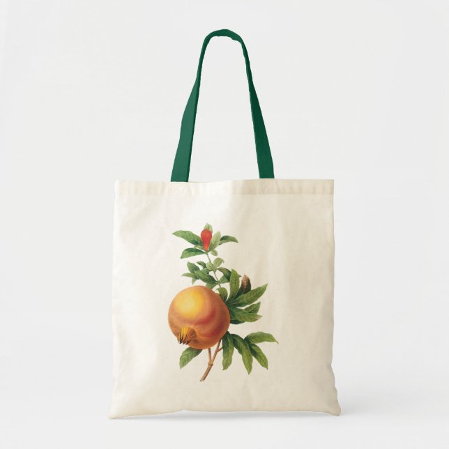 Vintage Food Fruit, Pomegranate by Redoute Tote Bag (Front)