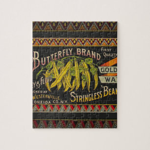Vintage Food Green Bean Vegetable Advertising Jigsaw Puzzle