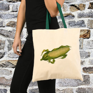 Vintage Food, Healthy Vegetables, Corn on the Cob Tote Bag