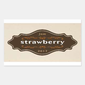 Vintage food label jam marmalade homemade product