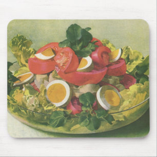Vintage Food, Organic Mixed Green Mesclun Salad Mouse Pad