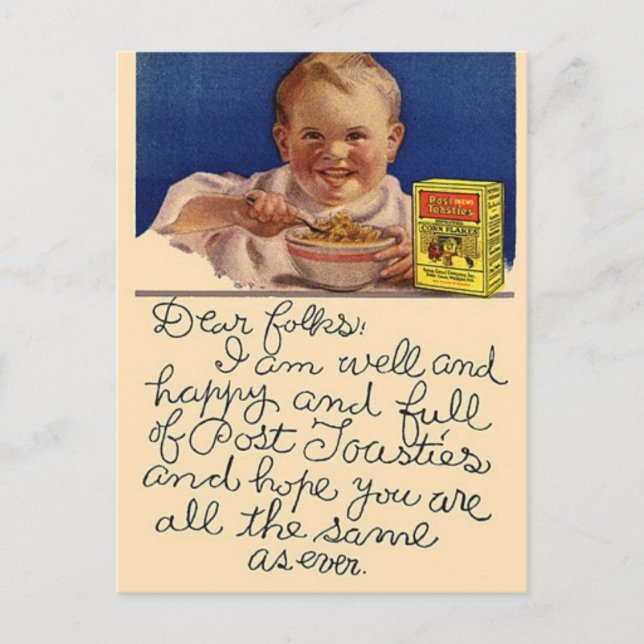 Vintage Food Postcard (Front)