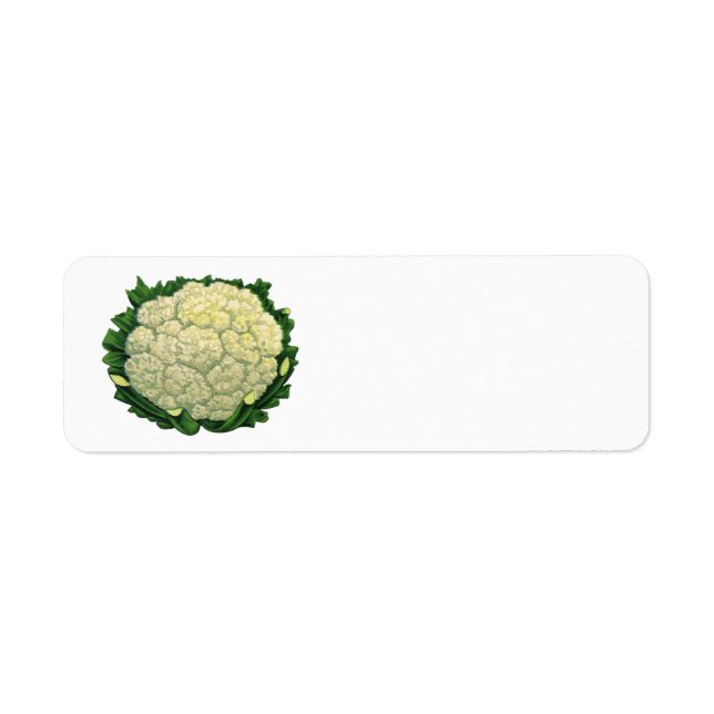 Vintage Food Vegetables Veggies Cauliflower (Front)