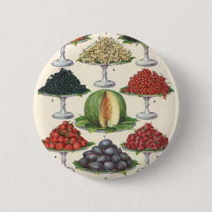Vintage Foods Assorted Fruit on Trays for Catering 2 Inch Round Button
