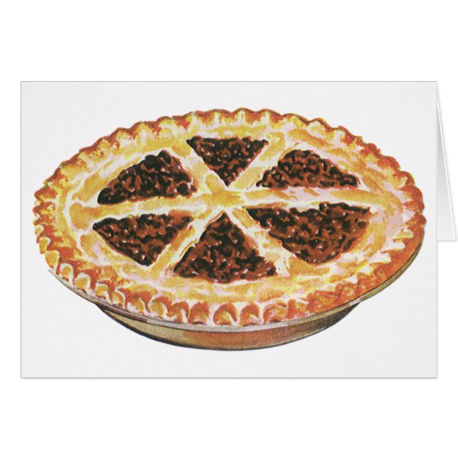 Vintage Foods Dessert, Fresh Baked Pecan Pie (Front Horizontal)