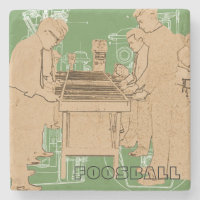 VINTAGE FOOSBALL FUZBOLL PHOTO ART TABLE FOOTBALL