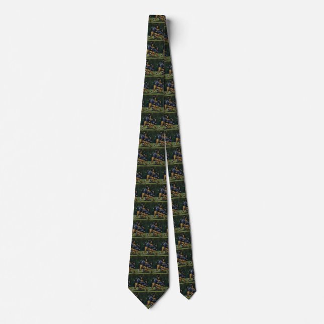 Vintage Football, Children, Boys Playing Sports  Tie (Front)