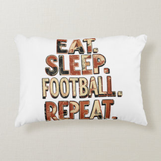 Vintage Football Fan Design | Retro Soccer Graphic Accent Pillow