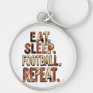 Vintage Football Fan Design | Retro Soccer Graphic Keychain