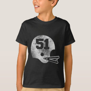 Vintage Football Jersey Number 51 Player Number  T-Shirt