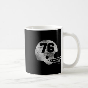 Vintage Football Jersey Number 76 Player Number  Coffee Mug
