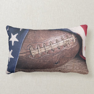Vintage Football Lumbar Pillow