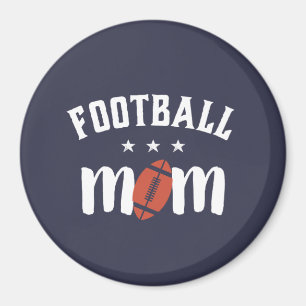 Vintage Football Mom Proud Mother of Sports Player Magnet