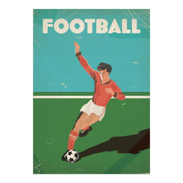 Vintage Football Poster (Front)