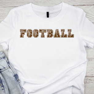 Vintage Football Text T-Shirt