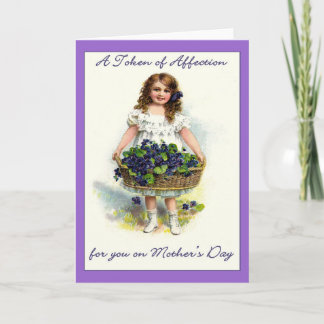 Vintage For You on Mother's Day,Token of Affection Card