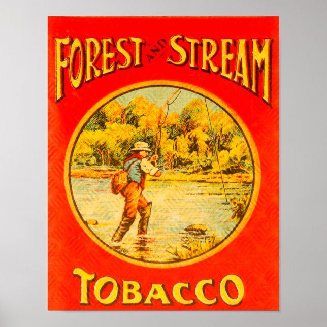  Vintage Forest And Stream Tobacco Ad Poster (Front)