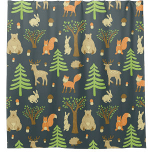 Vintage Forest Animals, Children's Pattern.