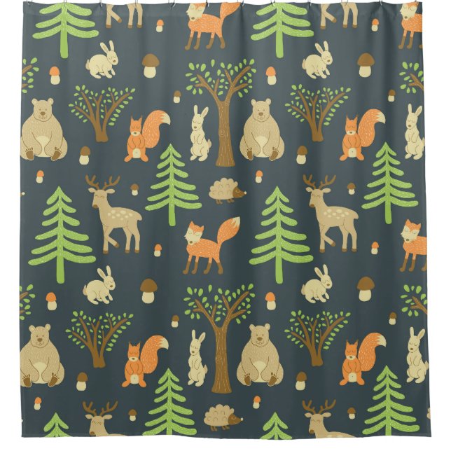 Vintage Forest Animals, Children's Pattern. (Front)