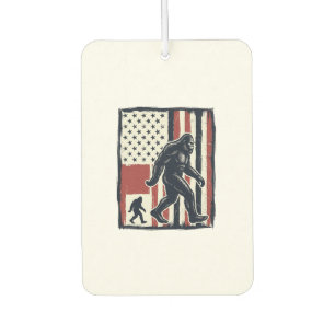 Vintage Forest Creature Flag Vector Shirt Design_1 Air Freshener