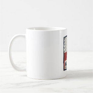 Vintage Forest Creature Flag Vector Shirt Design_1 Coffee Mug