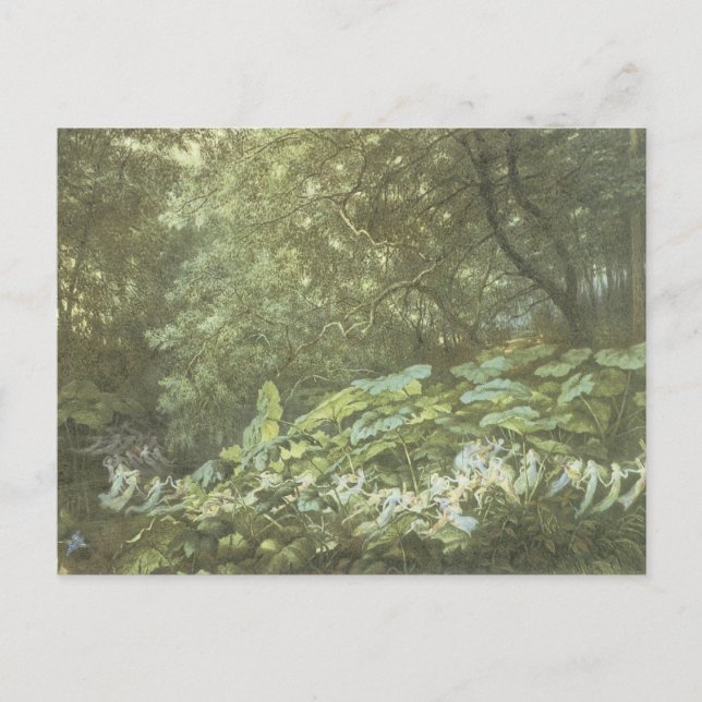 Vintage Forest Faerie Postcard (Front)