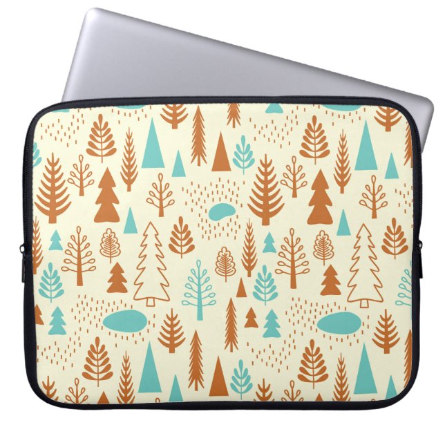 Vintage Forest: Timeless Natural Pattern. Laptop Sleeve (Front)