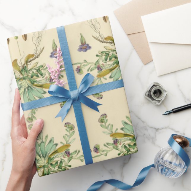 Vintage Forget Me Not Wrapping Paper (Gifting)