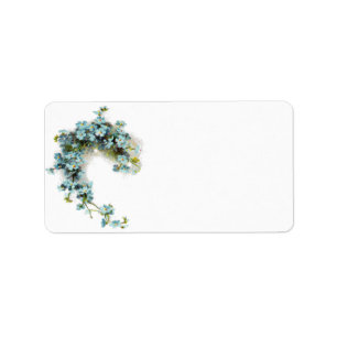 Vintage Forget-Me-Nots Label