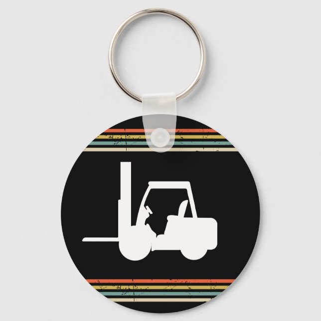 Vintage Forklift  Keychain (Front)
