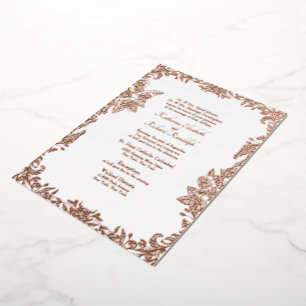 Vintage Formal Wedding Both Parents Rose Gold