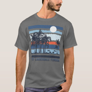 Vintage Fort Lauderdale Florida Summer 80s Beach S T-Shirt
