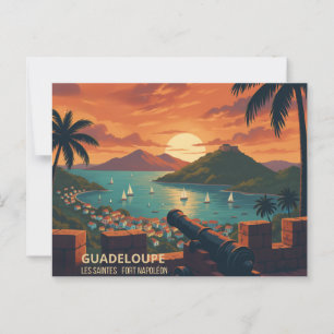 vintage Fort Napoleon - Les Saintes, Guadeloupe Postcard