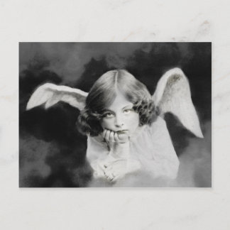 Vintage Foto Engel Postcard