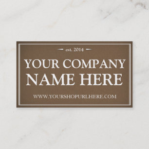 Vintage Foundry Business Card - Modern Masculine